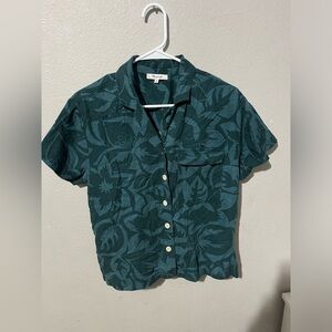 Madewell Hilltop Button Down Shirt Mini Size‎ XS Cotton EUC